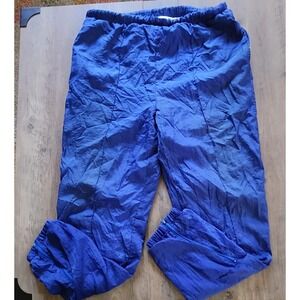Vintage Retro 90s Blue Windbreaker Soft Lined Pants Men L By Aviat Sportif
